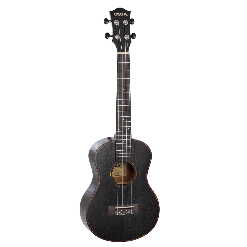 Cascha HH-2305 Tenor Ukulele Mahogany Black (incl. Bag padded, 3 Picks)