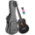 Cascha HH-2305L Tenor Ukulele Mahogany Black Lefthand (incl. Bag padded, 3 Picks)