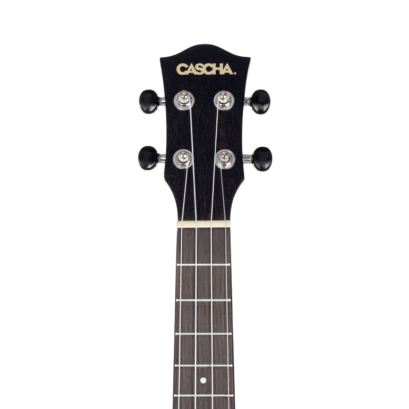 Cascha HH-2305L Tenor Ukulele Mahogany Black Lefthand (incl. Bag padded, 3 Picks)