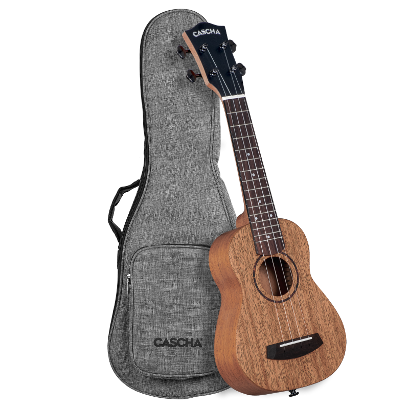 Cascha CUSMS1 Soprano Ukulele Mahogany Solid