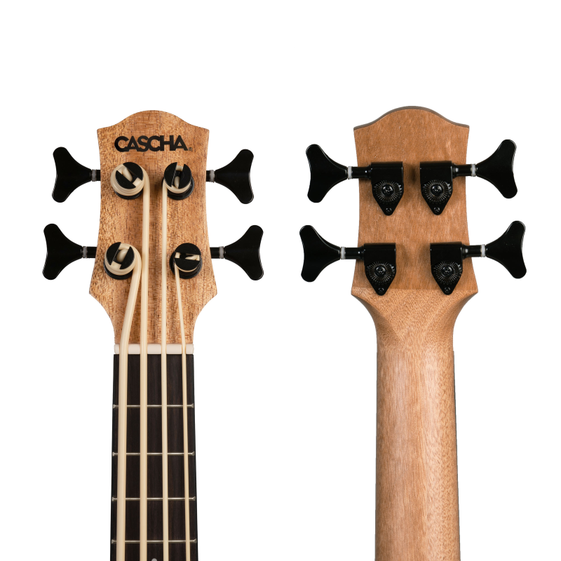 Cascha HH-2175 Bass Ukulele Mahogany (incl. Bag)