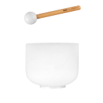 Sela SECF8B 8" Crystal Singing Bowl Set Frosted 440Hz B