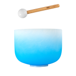 Sela SECCU10G Crystal Singing Bowl Chakra 10" - Blue, Throat, G (432 Hz)