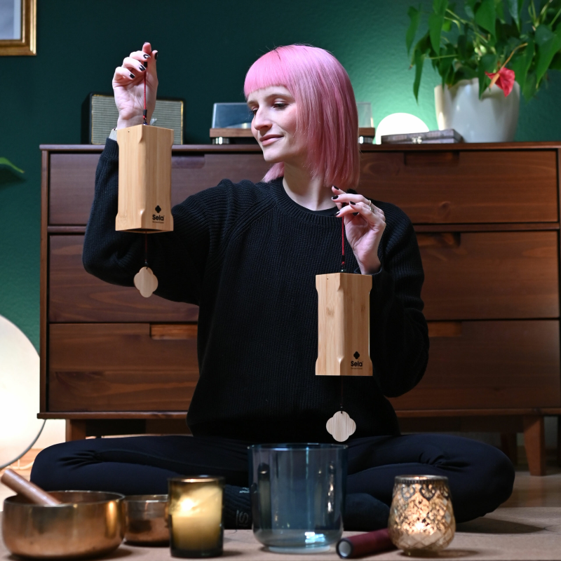 Sela SEV-EA Venti Chimes Earth (C, E, G, F), Bamboo, incl. Bag