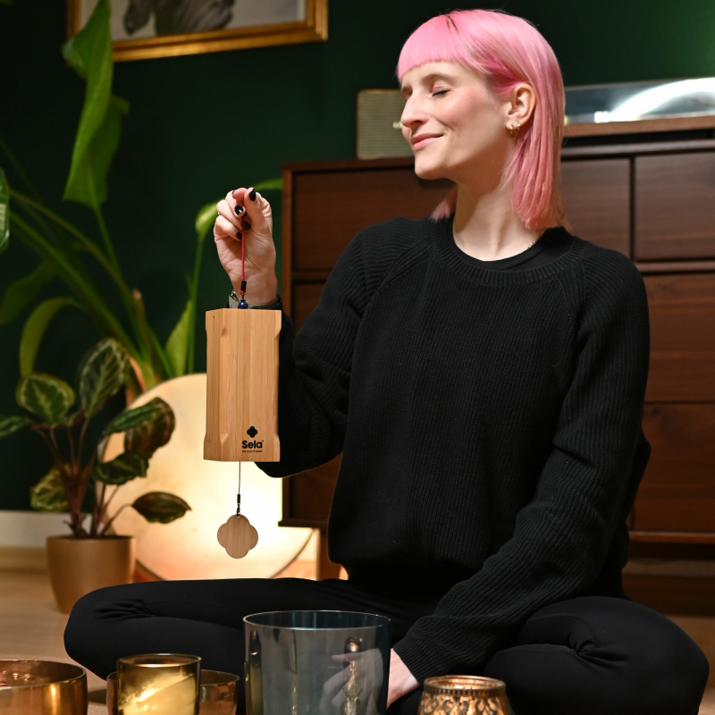 Sela SEV-WA Venti Chimes Water (D, F, A, G), Bamboo, incl. Bag