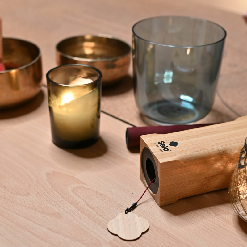 Sela SEV-WA Venti Chimes Water (D, F, A, G), Bamboo, incl. Bag