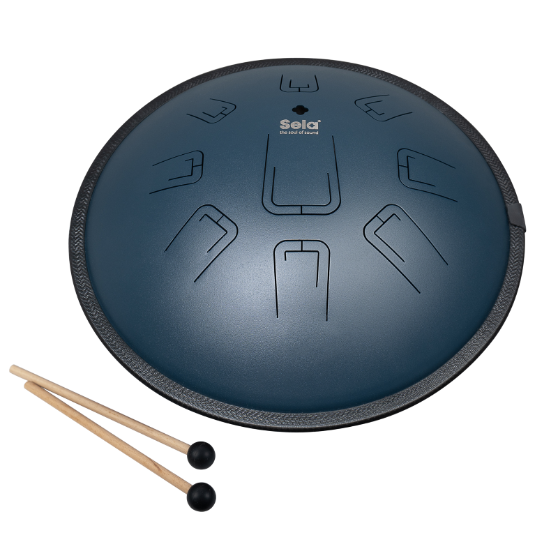 Sela SE-381 Melody Tongue Drum 14" D Amara Navy blue incl. carrying bag