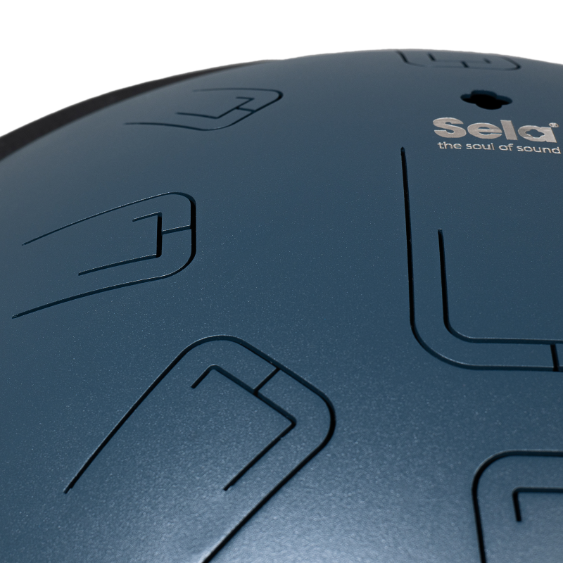 Sela SE-381 Melody Tongue Drum 14" D Amara Navy blue incl. carrying bag
