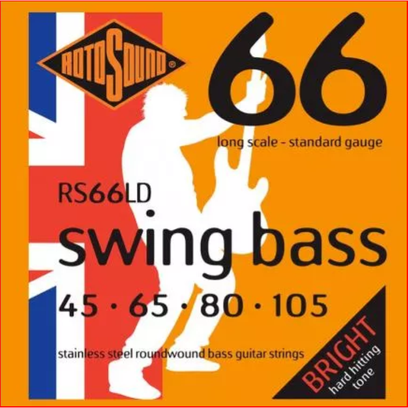 ROTOSOUND RS66LD SWING BASS 66 MUTA STAINLESS STEEL 45-105