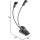 K&M 12244  Luce per leggio per spartiti doppia a 2 led 