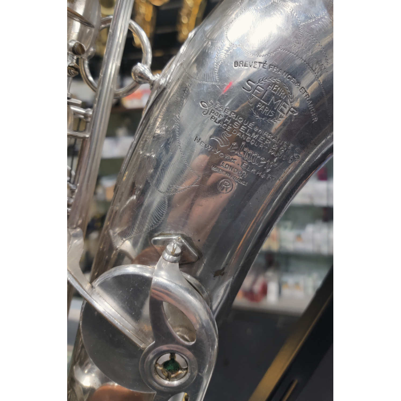 usato Selmer Mark VI Sax Tenore Argentato con Campana Dorata