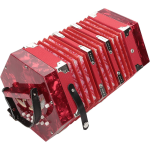 CONCERTINA ESAGONALE 20 TASTI, Rossa