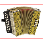 Hohner Fisarmonica Diatonica 21 bottoni, 8 bassi