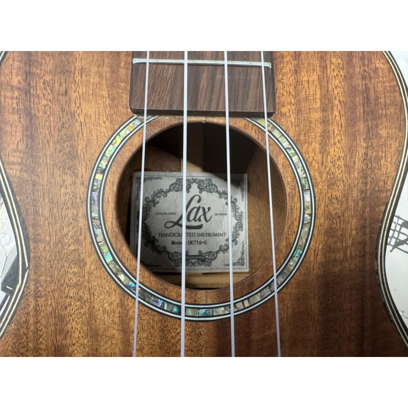 LAX UK716-C Ukulele CONCERT, KOA, matt finish, c/borsa