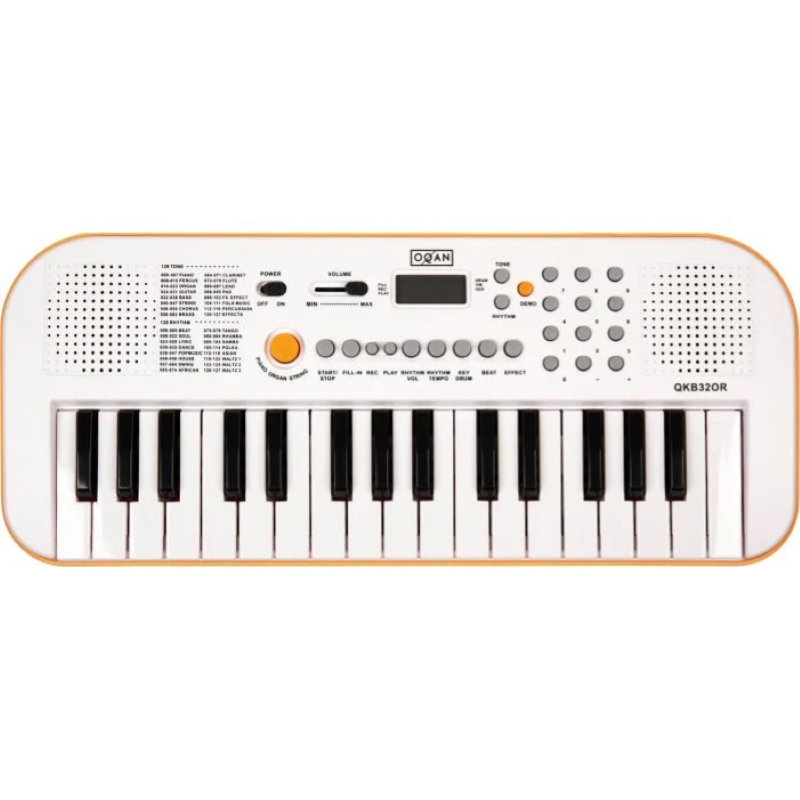 OQAN QKB32 Tastiera 32 Tasti Mini per Scuola,  Arancione