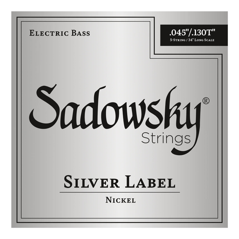 Sadowsky SAC STR SBCN 45B Corde per Basso Elettrico 5 Corde 045-130 Nickel