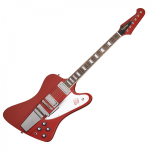 Epiphone 1963 Firebird V; Maestro Vibrola (Incl. Hard Case) Ember Red EIGC63FB5EMRNM1