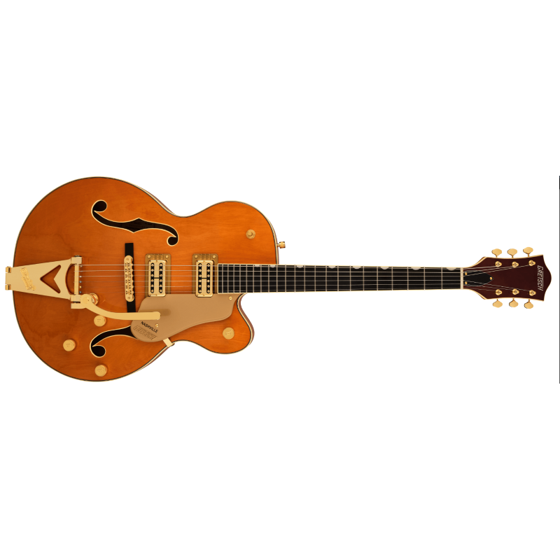 Gretsch Synchromatic™ Nashville™ Hollow Body Single-Cut with Bigsby®, Ebony Fingerboard, 50's Orange Stain
