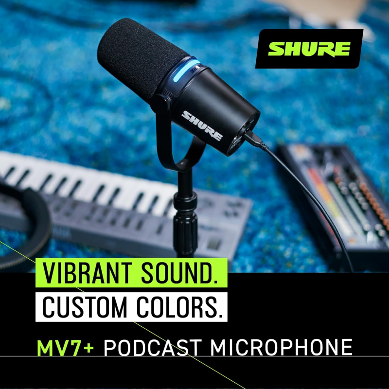 Shure MV7i per Podcast USB-C e XLR