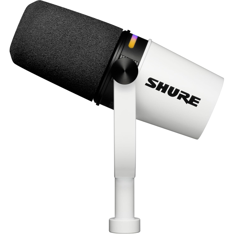 Shure MV7+ White Microfono USB finitura bianca