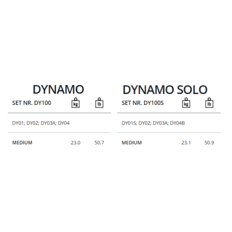 Thomastik DY100S Dynamo Solo Set Violino 4/4 Medium