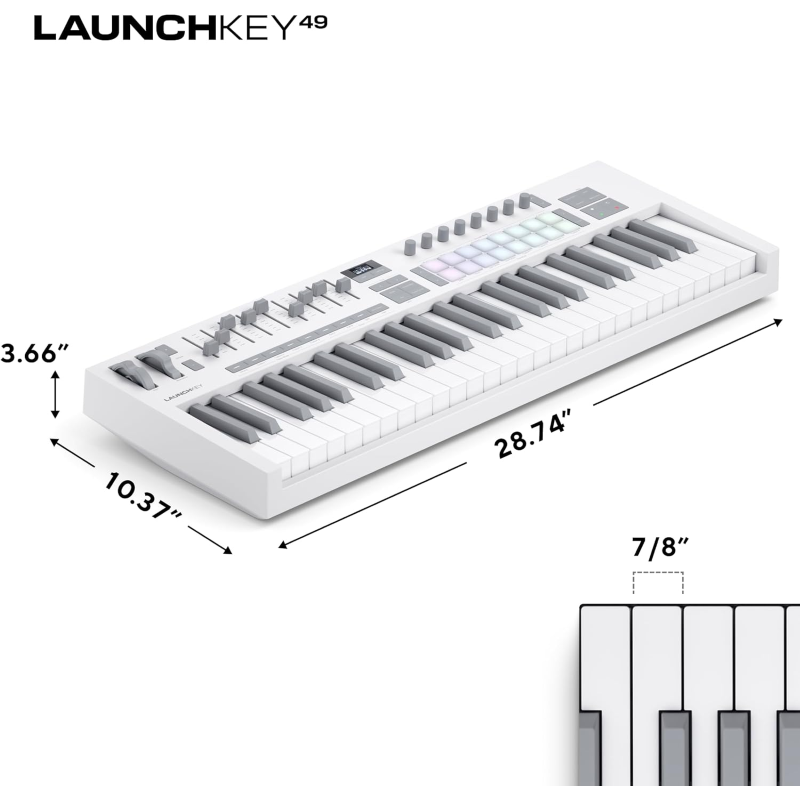 Novation Launchkey 49 MK4 White