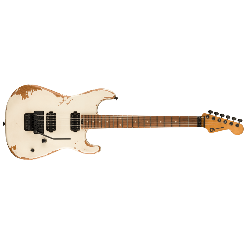 Charvel Pro-Mod Relic San Dimas® Style 1 HH FR PF, Pau Ferro Fingerboard, Weathered White