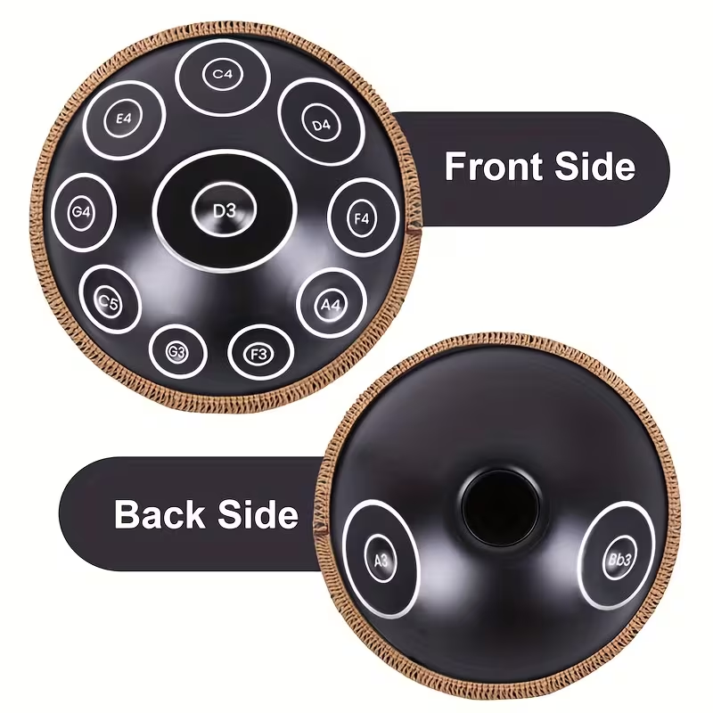 Hand Pan OYSTER 12 note RE minore cm.49 Hz432, Caisa, Metal Drum, Hang