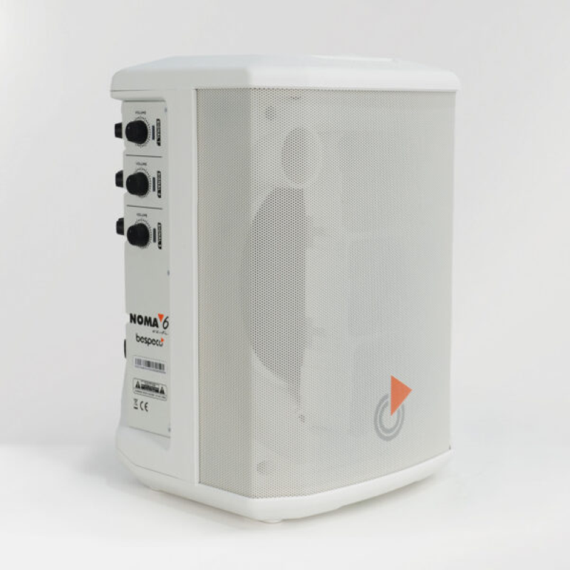 Bespeco Noma 6 Speaker Portatile a Batteria 6.5" 400W Bluetooth Bianca