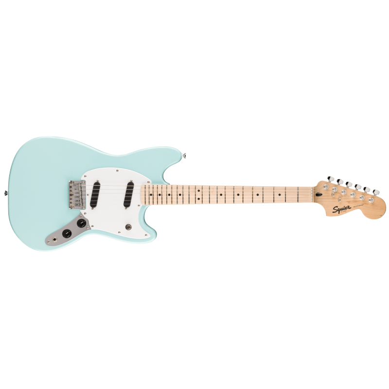 Fender Squier Sonic Mustang®, Maple Fingerboard, White Pickguard, Daphne Blue 0373652504