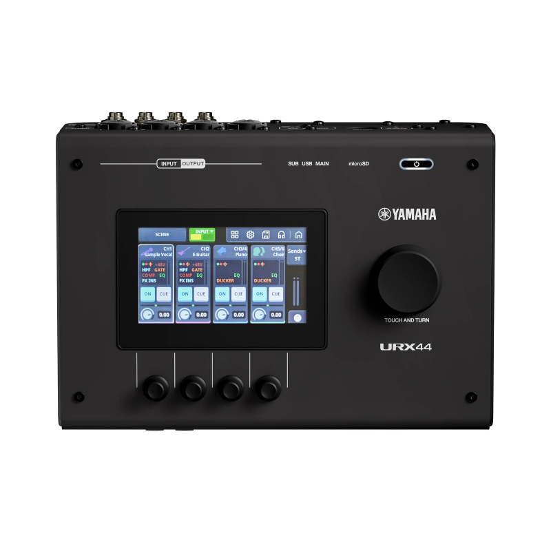 Yamaha URX44 B Interfaccia audio USB tipo C 4 mono + 4 stereo + 2 FX