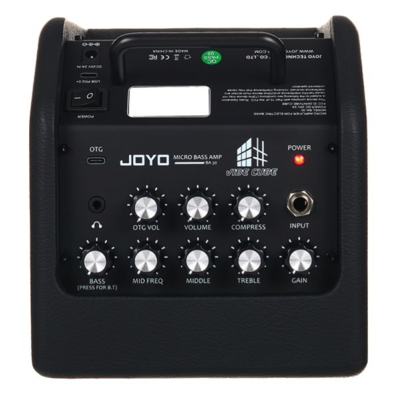 Joyo BA30 Black Amplificatore Combo a Transistor per Basso Elettrico