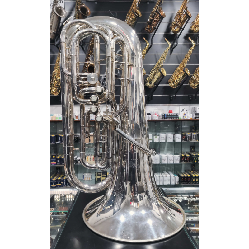 usato G&P 9F Tuba in Fa Argentata 4 Pistoni + 1 Cilindro