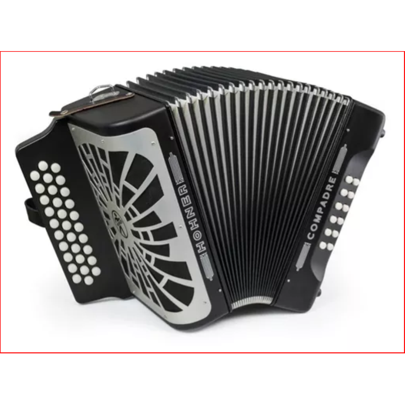 HOHNER COMPADRE EAD NERO SILVER GRILL