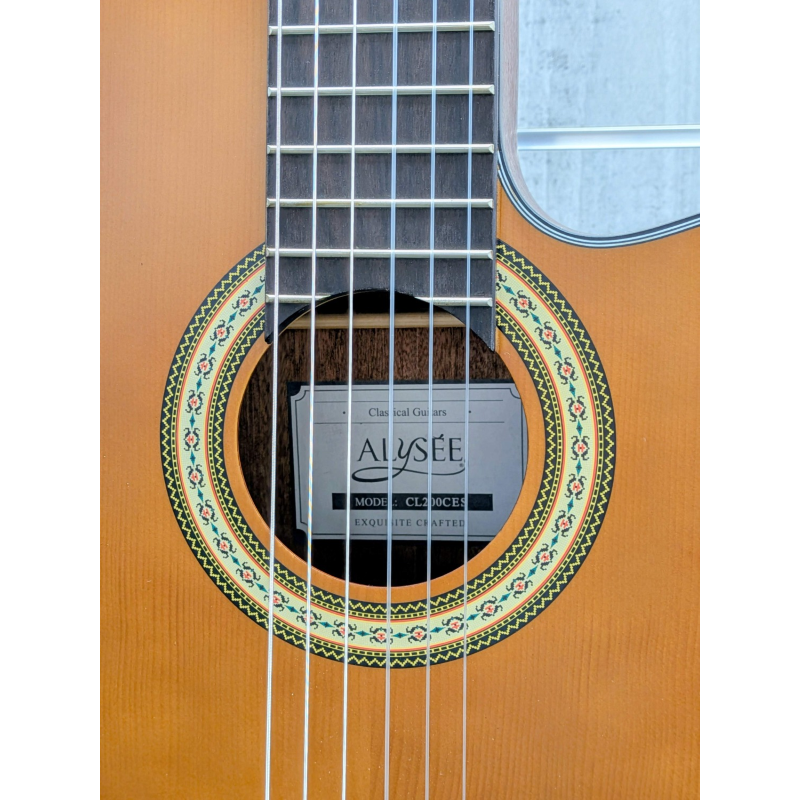 Alysee CL200CES Chitarra Classica Cutaway 4/4 Satinata