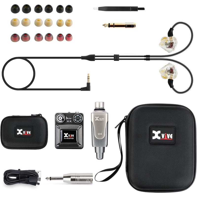 Xvive U4T9 Bundle Sistema wirelss + Auricolari In-Ear