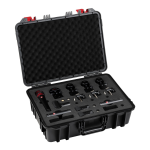 sE Electronics V Pack Arena Black Kit Microfoni per Batteria Neri con Flight Case