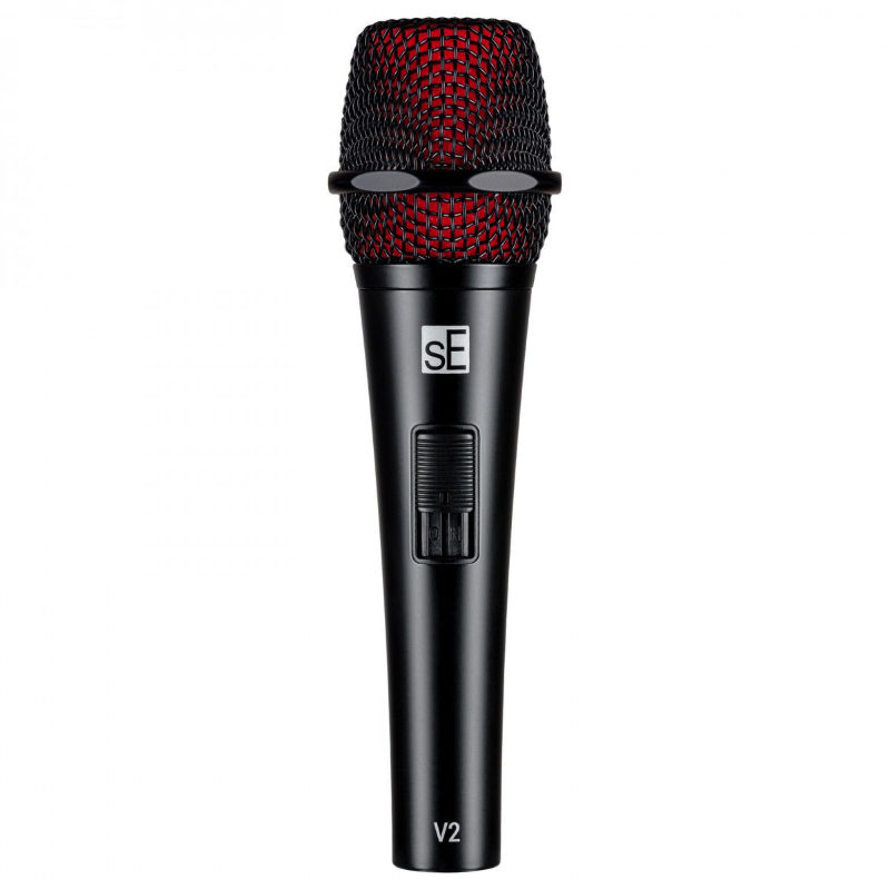 sE Electronics V2 Switch con Cavo XLR a TS Microfono Dinamico da Canto con Switch con Cavo XLR Jack