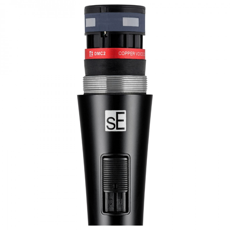 sE Electronics V2 Switch con Cavo XLR a TS Microfono Dinamico da Canto con Switch con Cavo XLR Jack