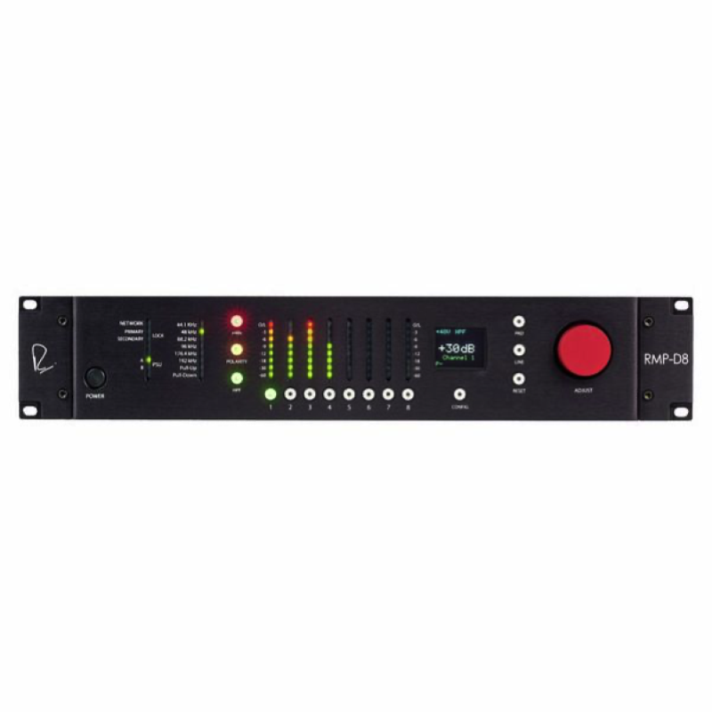 Rupert Neve Designs RMP D8 Preamplificatore Microfonico e ADC 8 Canali con Dante e AES