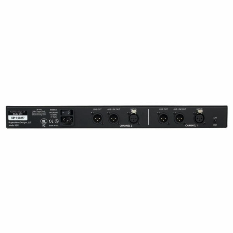 Rupert Neve Designs 5211 Preamplificatore Microfonico 2 Canali