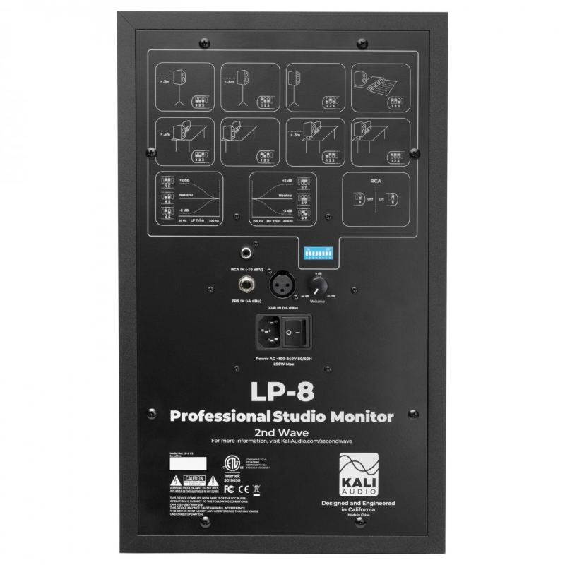 Kali Audio LP8 V2 Monitor da studio biamplificato 8''