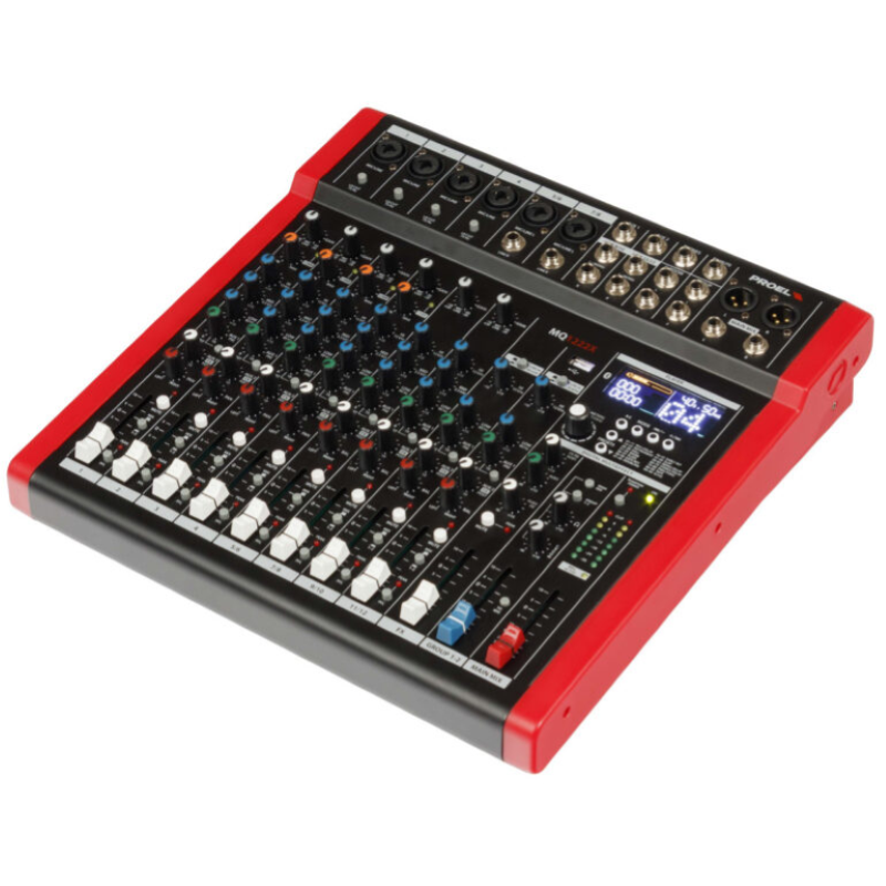 PROEL MQ1222X Mixer Compatto a 12 canali con effetto, USB e BT