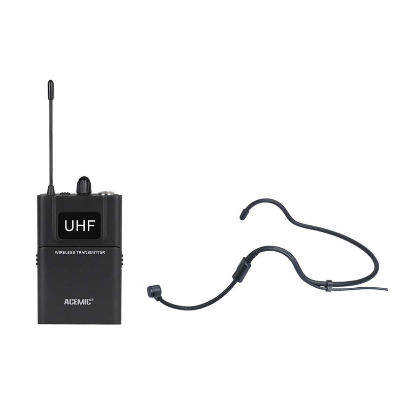 ACEMIC ACE88 Radiomicrofono ad Archetto 16 canali UHF 600-937 MHz