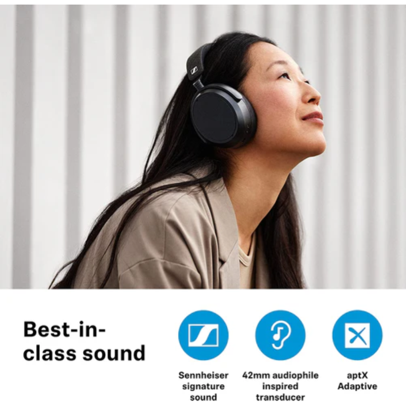 Sennheiser Momentum 4 Cuffia Bluetooth + microfono cancellazione rumore, Bianco