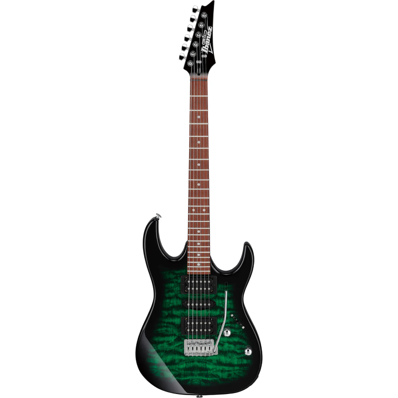 Ibanez GRX70QATEB Chitarra Transparent Emerald Burst