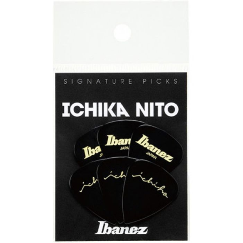 Ibanez P1000ICHIBK Set 6 Plettri Chitarra Forma Goccia Medio 0.8mm