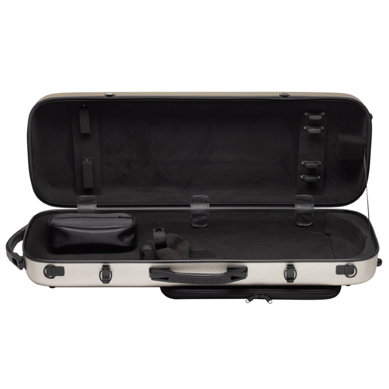 Eastman CAVA30 Gold Astuccio Viola 4/4 Champagne Carbonio Rettangolare