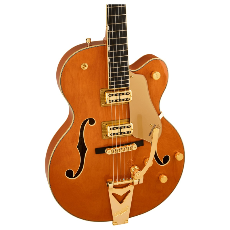 Gretsch Synchromatic™ Nashville™ Hollow Body Single-Cut with Bigsby®, Ebony Fingerboard, 50's Orange Stain