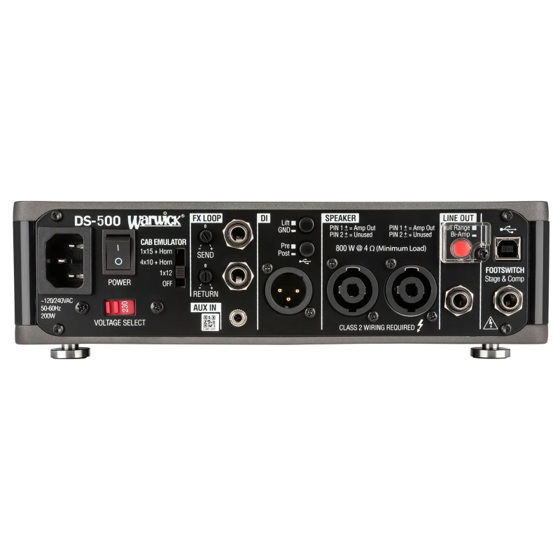 Warwick DS Bass Amp Head 500W con USB